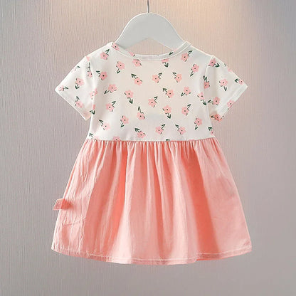 Baby Girls Doll Collar Summer Princess Birthday Party Dresses childrensterritory