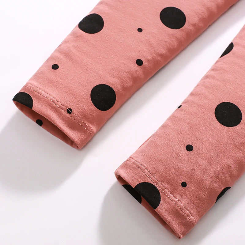 Girls Mouse Cartoon Print Casual Clothing Sets