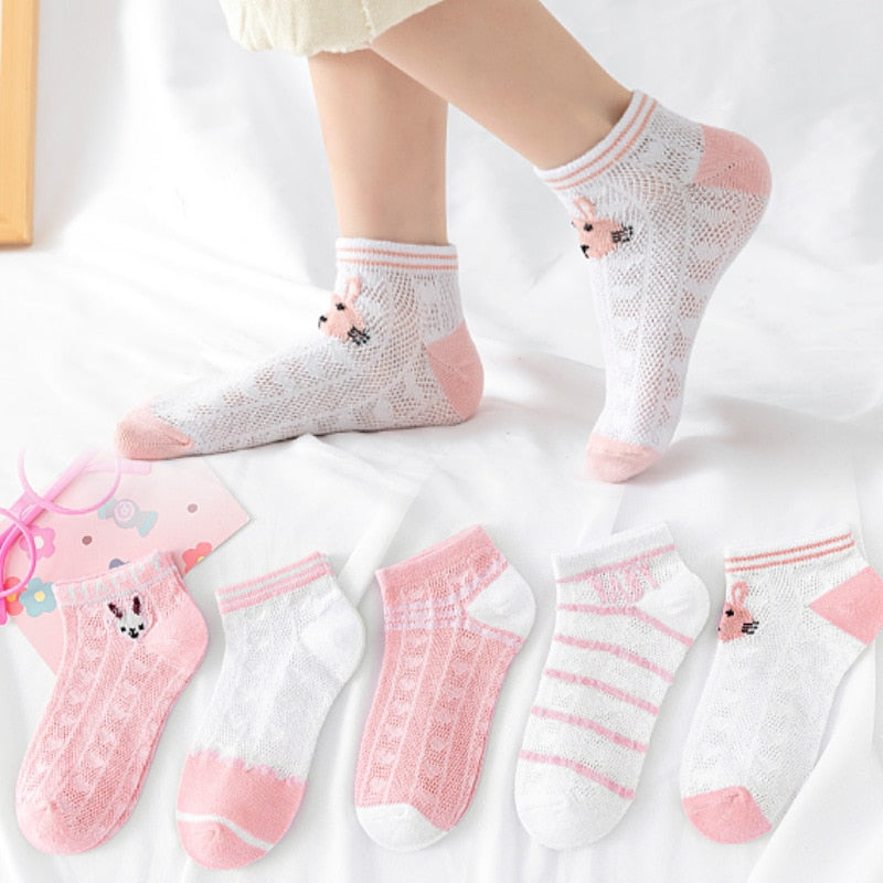Baby/Kids 5 Pairs/Lot Breathable Casual Mesh Socks for Boy Girl childrensterritory