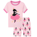 Kids Girls Cartoon Girls Print Pajamas for Summer childrensterritory