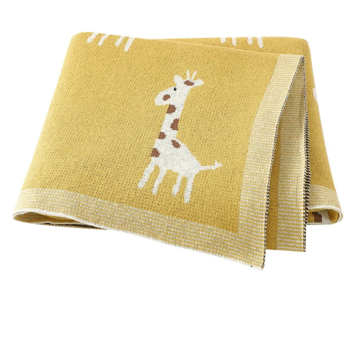 Cartoon Print Soft Cotton Fabric Baby Blankets childrensterritory