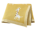Cartoon Print Soft Cotton Fabric Baby Blankets childrensterritory