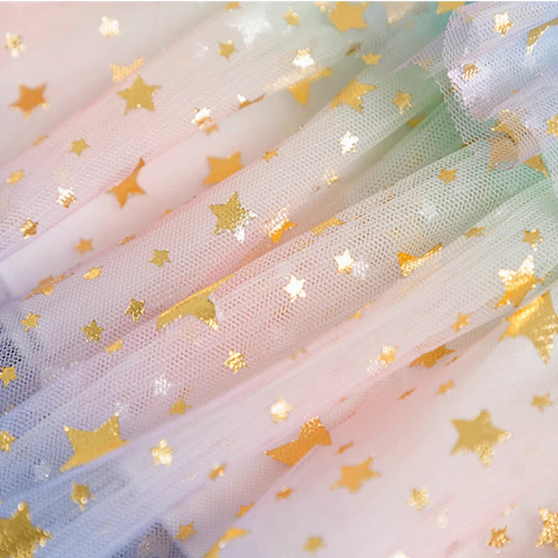 Kids Girls Sequin Rainbow Prom/Birthday Princess Dresses childrensterritory