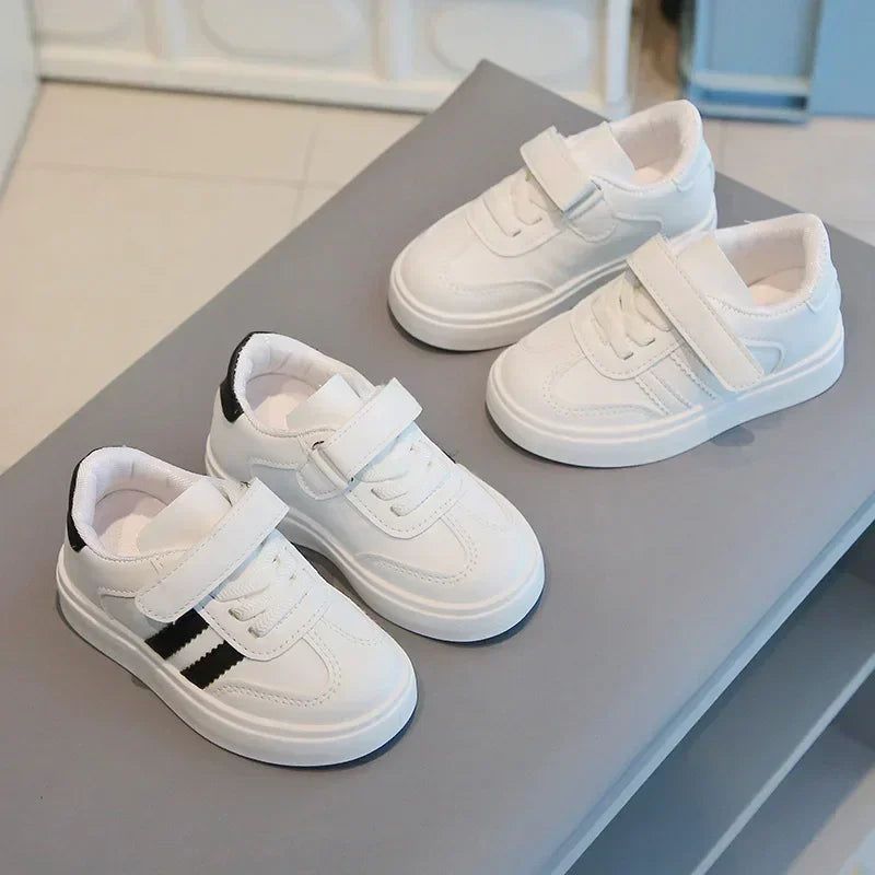 Lightweight White School Shoes for Kids