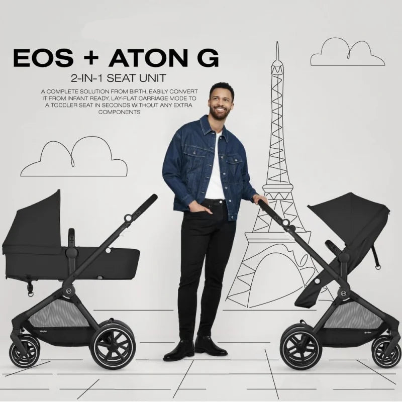 Lightweight 5-in-1 Travel Stroller with Infant Car Seat childrensterritory