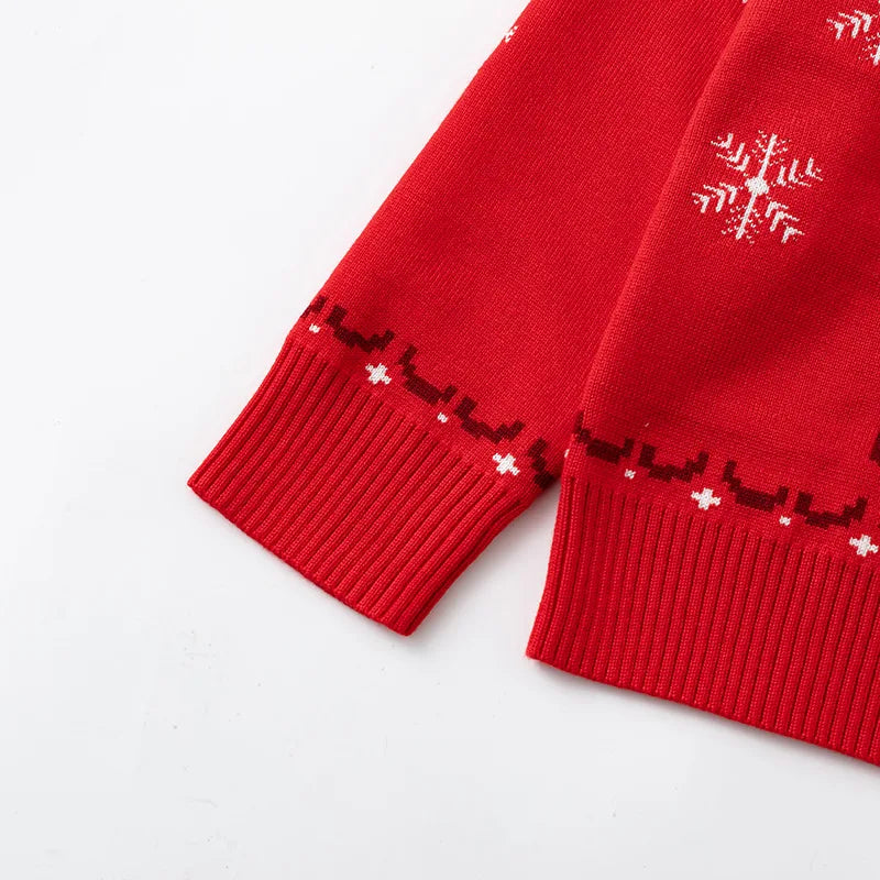 Round Neck Long Sleeves Christmas Design Boys Sweaters