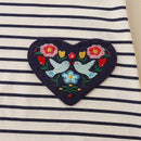 Kids Girls Floral and Striped Print Full Length Dresses childrensterritory