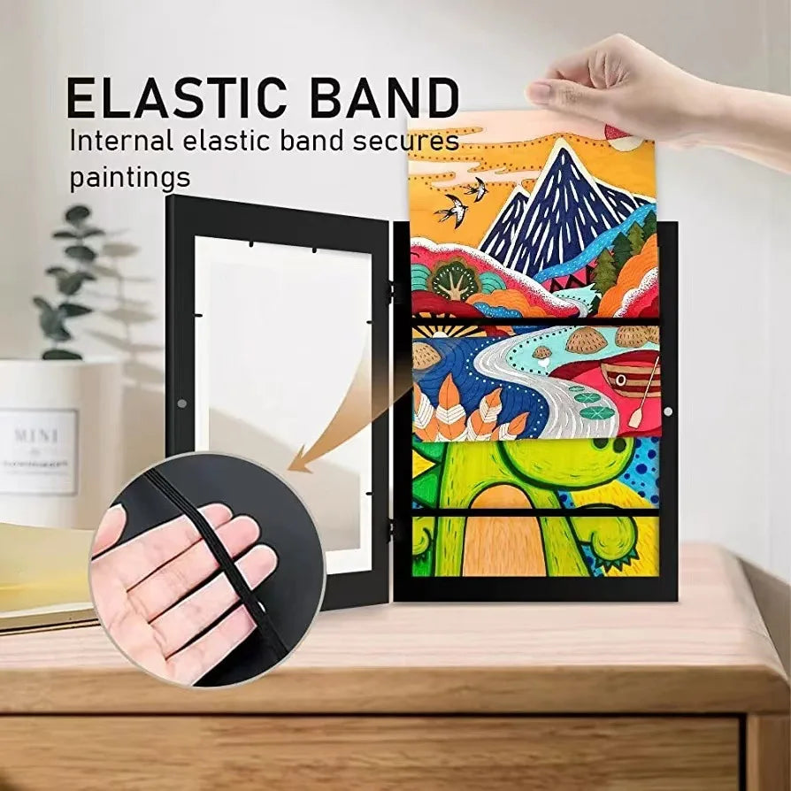 Kids Art Frames Changeable Display with Magnetic Front Open childrensterritory