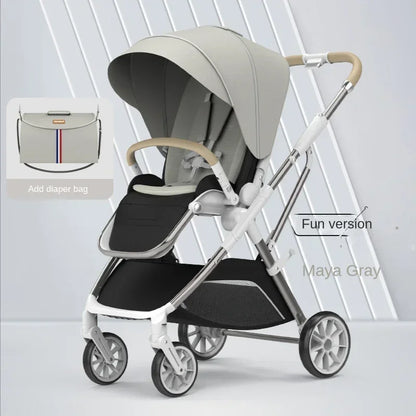Four-wheeled High-view Portable Baby Stroller childrensterritory