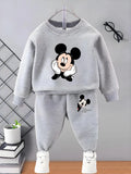 Boys' Long-Sleeved Cartoon Print Winter Tracksuit