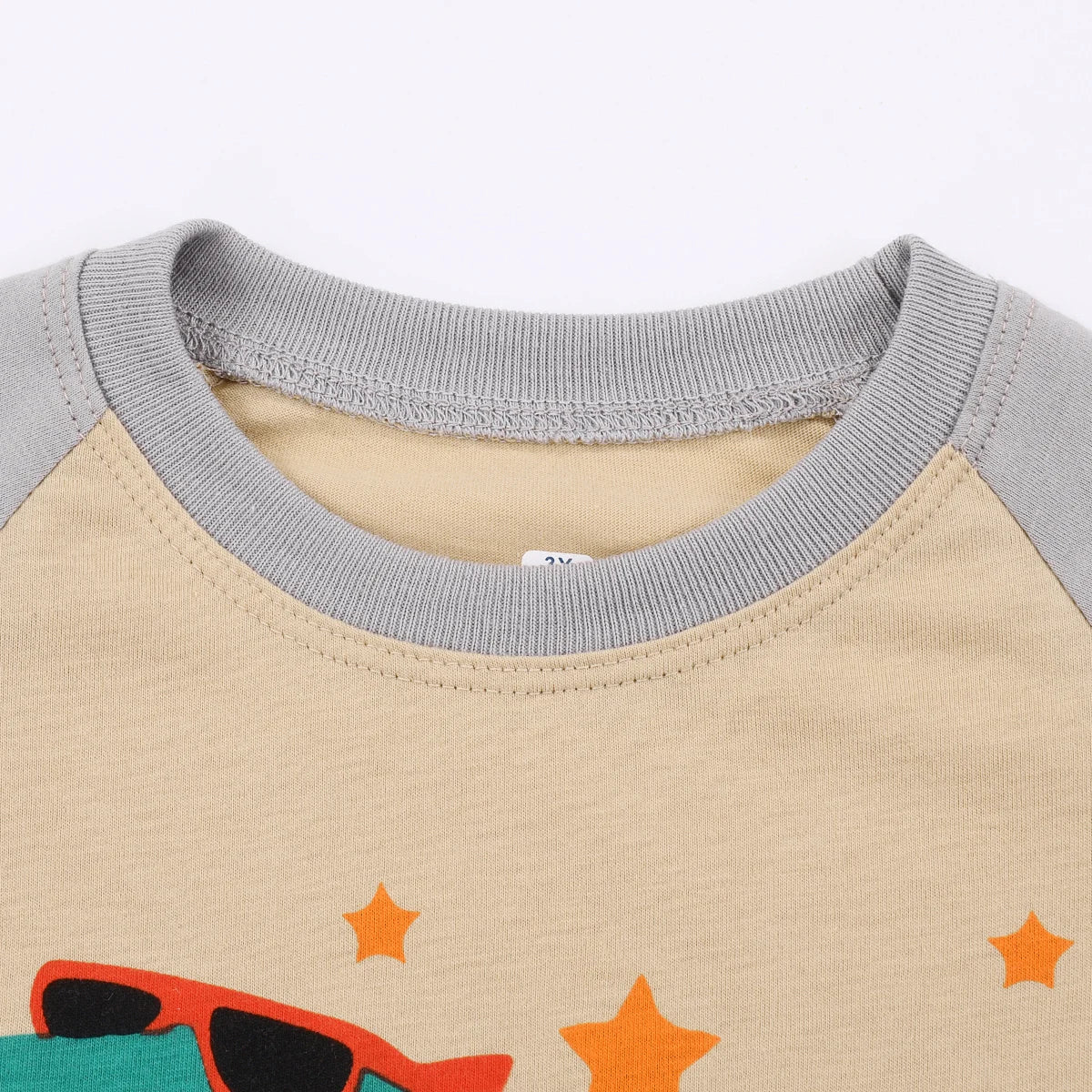 Kids Boys Cartoon Print Long Sleeves Pajamas Sets childrensterritory