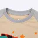 Kids Boys Cartoon Print Long Sleeves Pajamas Sets childrensterritory