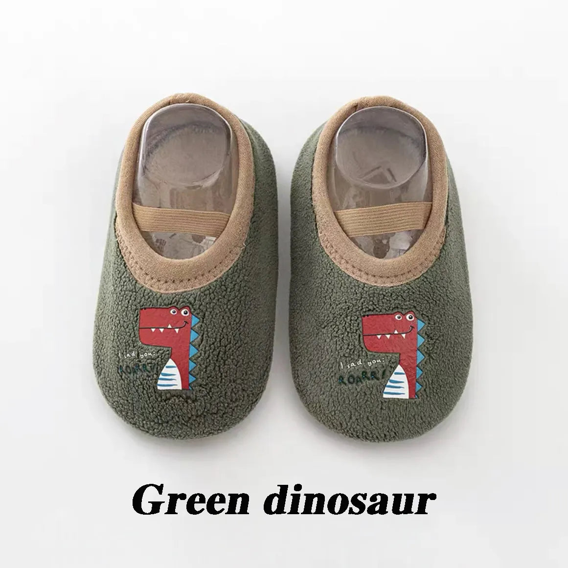 Cartoon Design Floor Shoes with Rubber Sole for Baby childrensterritory