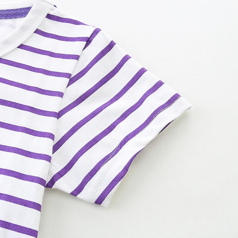 Cats Embroidered Little Girls Summer Dress with Pockets childrensterritory