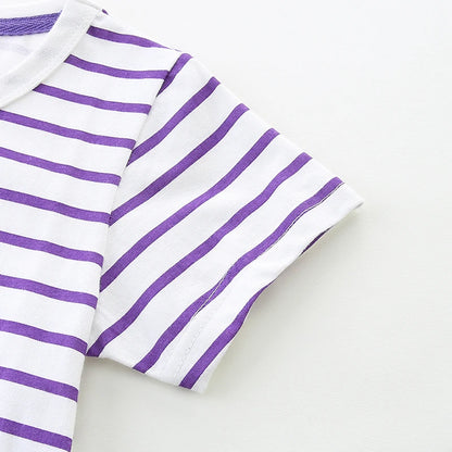 Cats Embroidered Little Girls Summer Dress with Pockets childrensterritory