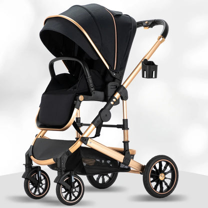 Eggshell Sleeping Basket Lightweight High View Two-way Baby Stroller childrensterritory