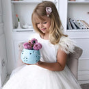A-Line Feathers Sleeve Backless First Communion Dress For Girls