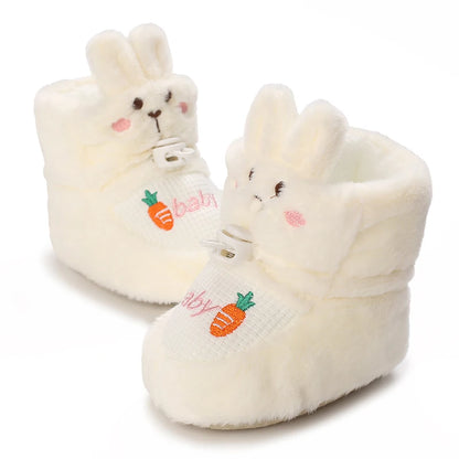 Cute Rabbit Design Baby Warm First Walker Shoes childrensterritory