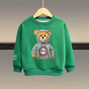 Kids Cartoon Bear Design Sweatshirt and Pant Tracksuit Set childrensterritory
