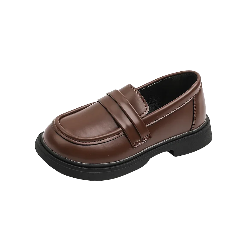 Kids Girls/Boys Round-toe Leather Shoes for Party