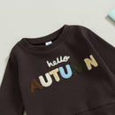 Baby Boy Letter Embroidery Full Sleeve Fall Tracksuit childrensterritory