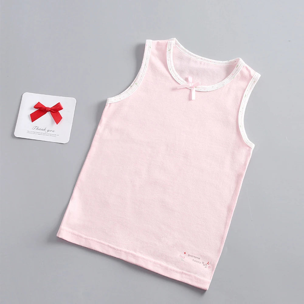 3pcs/lot Cartoon Design Teens Girls Tank Tops For Summer childrensterritory