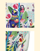 Kids Girl Printed Hooded Jacket and Elastic Waist Pant Set childrensterritory