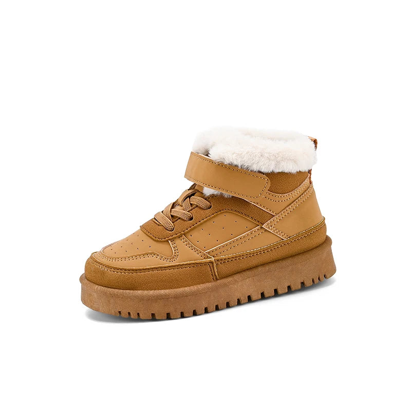 Trendy Kids furry Warm Waterproof Casual Shoes childrensterritory