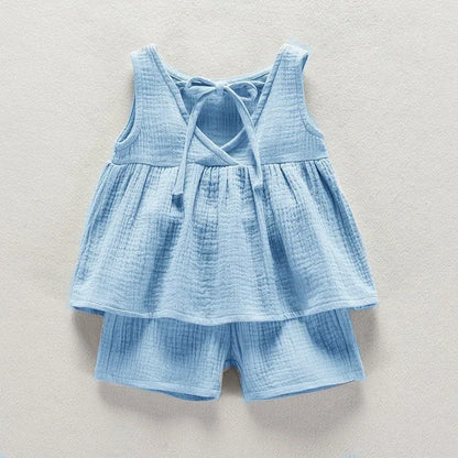 Sleeveless Frock Design Baby Girls Summer Outfit childrensterritory