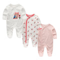 Baby Long Sleeve Cartoon Print Overall Romper