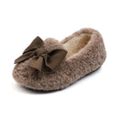 Girls Bow Fur Design Soft And Stylish Shoes childrensterritory