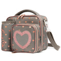 Kids Printed Waterproof Thermal Lunch Bags with Bottle Pocket