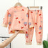 Cartoon Bear Design Kids Warm Plus Velvets Sleepwears childrensterritory