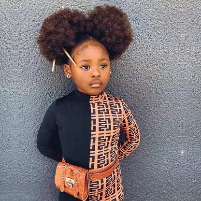 Kids Girls Patchwork Long Sleeve Romper/Jumpsuit
