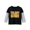 Rugby Letter Print Kids Boys Bottoming Cotton T-shirts childrensterritory