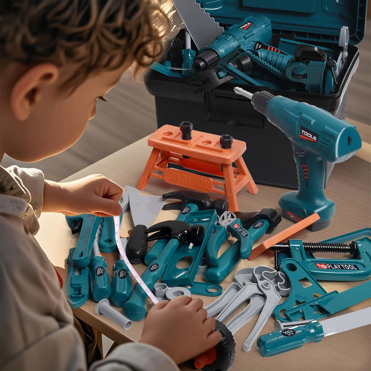 Kids' Interactive And Engaging Tool Kit Set