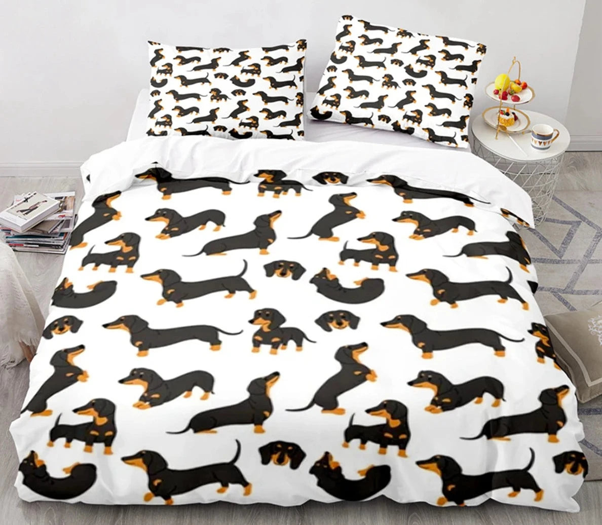 3D Cartoon Animal Print Microfiber Kids Bedding Sets childrensterritory
