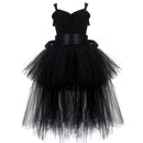 Kids Girls V-neck Evening Birthday Party Tulle Dresses childrensterritory