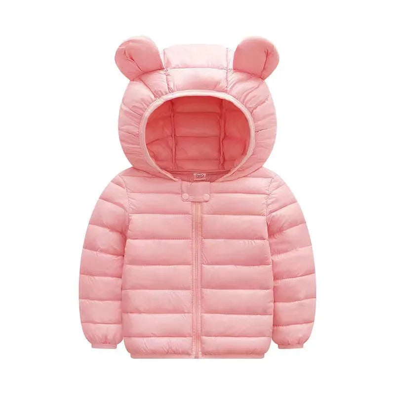 Baby Kids Cartoon Design Puffer Winter Jacket