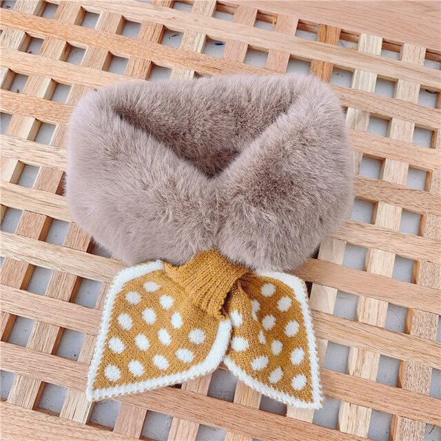 Cold-Proof Plush Warmth Solid Knitted Kids Scarf childrensterritory