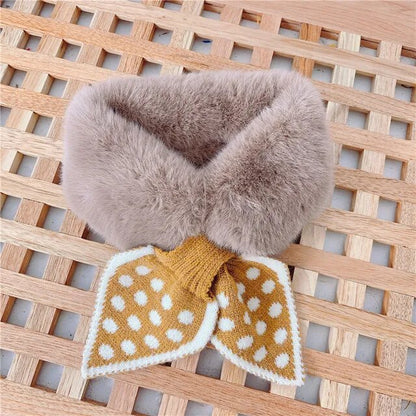 Cold-Proof Plush Warmth Solid Knitted Kids Scarf childrensterritory
