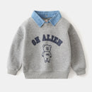 Boys' Long-Sleeved Collar Design Winter Sweater childrensterritory