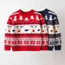 Kids’ Long-Sleeve Christmas-Design Warm Pullover Sweater childrensterritory