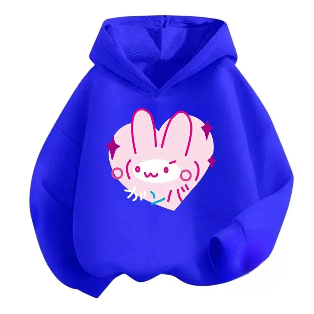 Cute Cartoon Printed Warm Hoodies for Girls' and Boys'