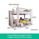 Multifunctional Kids Bunk Bed with Safety Fence and Storage childrensterritory