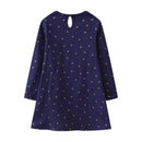 Kids Girls Long Sleeve Princess Embroidery Dresses for Winter childrensterritory