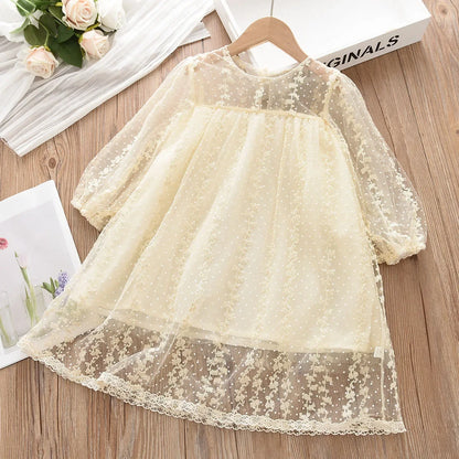 Little Girls Long Sleeve Weddings Dresses childrensterritory