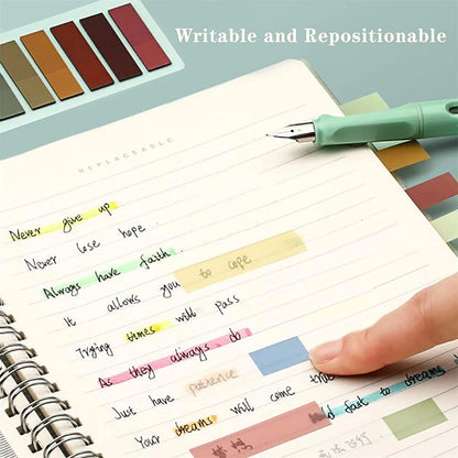 800Pcs Transparent Label Stickers for Page Marking childrensterritory
