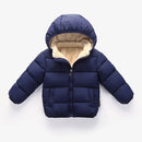 Kids' Solid-Colour Long-Sleeved Winter Jackets childrensterritory