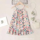 Little Girls' Colourful Printed Cotton Vestidos for Summer